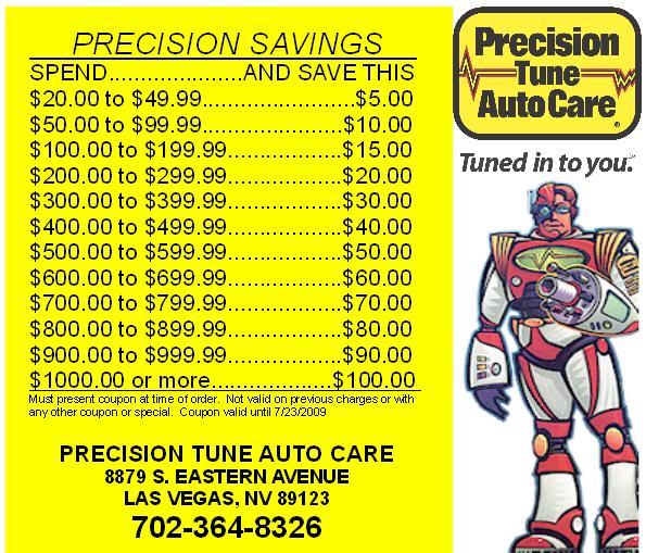 Precision auto tune inspection coupon 2017